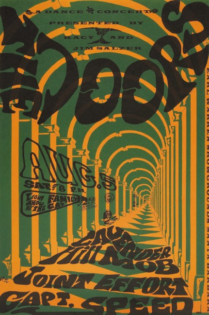 Doors - Earl Warren Showgrounds Santa Barbara CA August 5 1967 - Live Concert Poster Wall Art Print - 133029 - Image 2