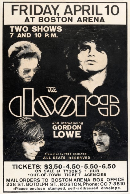Doors - Boston Arena Boston MA April 10 1970 - Live Concert Poster Wall Art Print - 133030 - Image 2