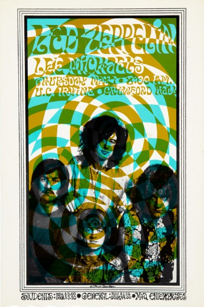 Led Zeppelin - UC Irvine CA May 1 1969 – Live Concert Poster Wall Art Print - 156006 - Image 2
