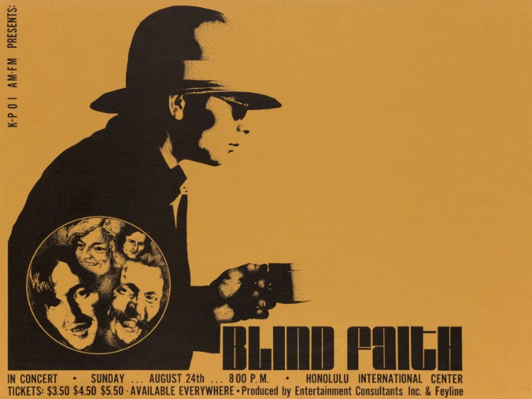 Blind Faith - Honolulu International Center HI August 24 1969 – Live Concert Poster Wall Art Print - 266002 - Image 2