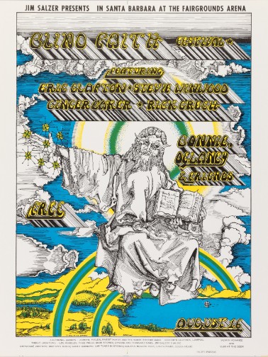 Blind Faith - Fairgrounds Arena Santa Barbara CA August 16 1969 – Live Concert Poster Wall Art Print - 266005 - Image 2