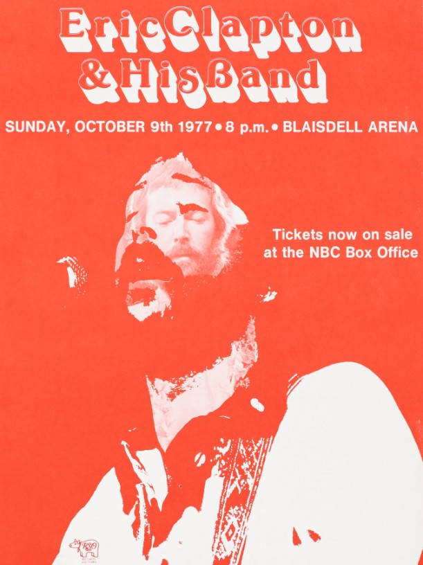 Eric Clapton - Blaisdell Arena Honolulu HI October 9 1977 – Live Concert Poster Wall Art Print - 238002 - Image 2