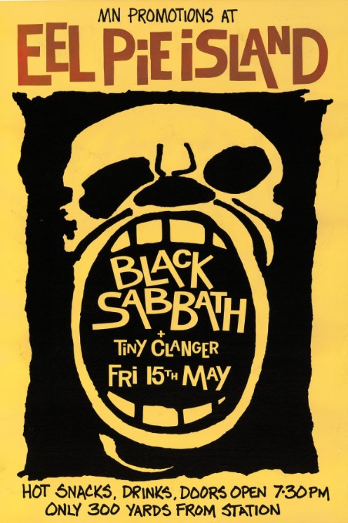 Black Sabbath - Eel Pie Island England May 15 1970 - Live Concert Poster Wall Art Print - 117005 - Image 2