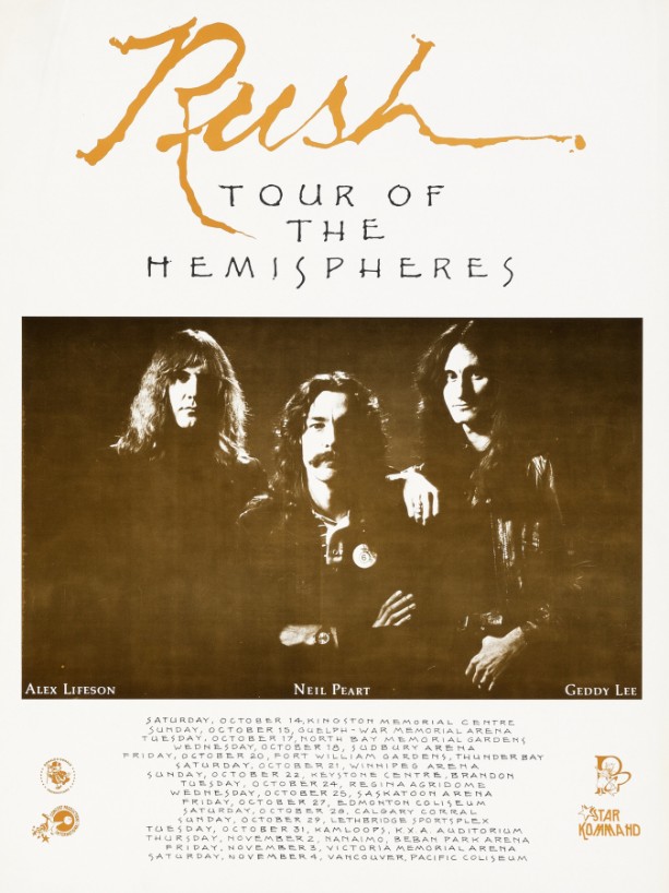 Rush Hemispheres Canadian Tour 1978 – Live Concert Poster Wall Art Print - 253007 - Image 2