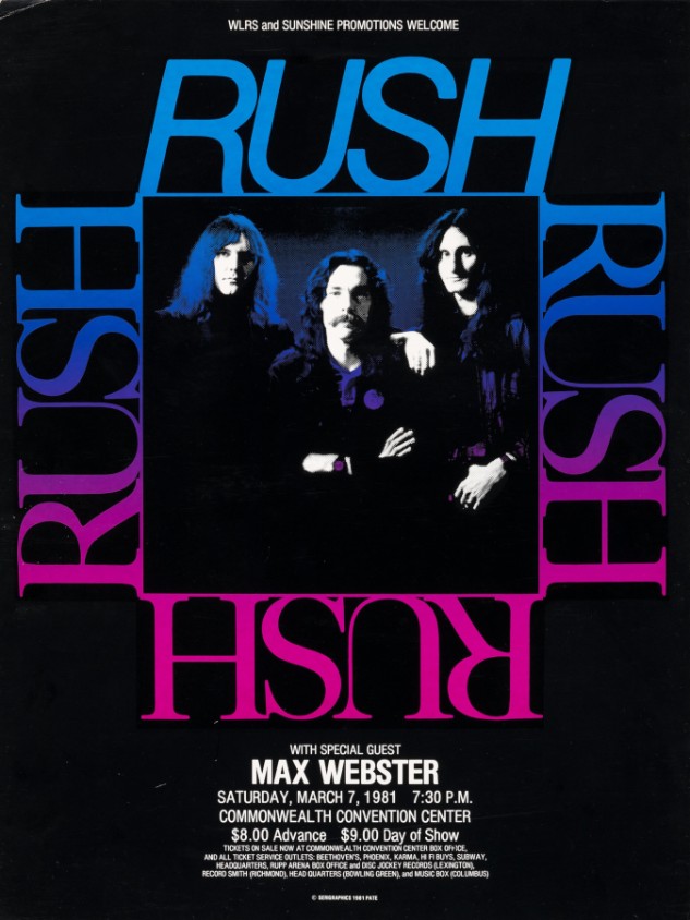 Rush - Commonwealth Convention Center Louisville KY March 7 1981 – Live Concert Poster Wall Art Print - 253009 - Image 2