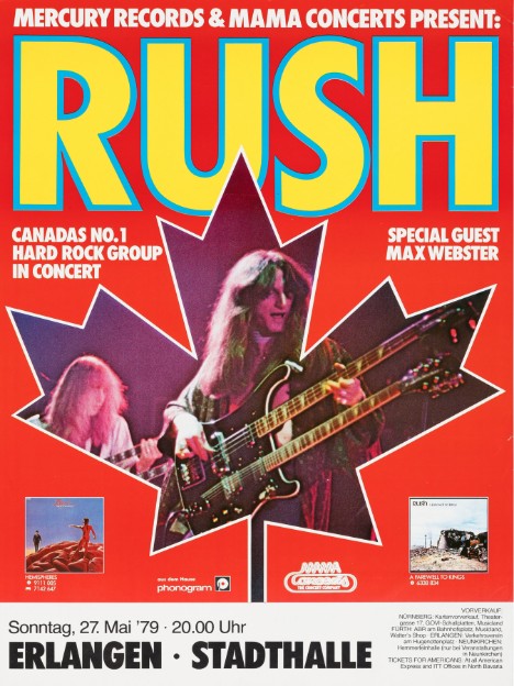 Rush - Stadehalle Erlangen Germany May 27 1979 – Live Concert Poster Wall Art Print - 253011 - Image 2