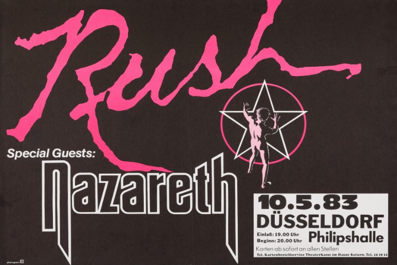 Rush - Philipshalle in Dusseldorf Germany May 10 1983 - Live Concert Poster Wall Art Print - 253012 - Image 2