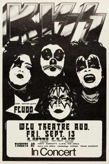 Kiss - WLU Auditorium Ontario Canada September 13 1974 - Live Concert Poster Wall Art Print - 154015 - Image 2