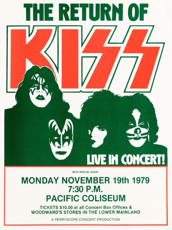 Kiss - Pacific Auditorium Vancouver BC November 19 1979 – Live Concert Poster Wall Art Print - 154022 - Image 2