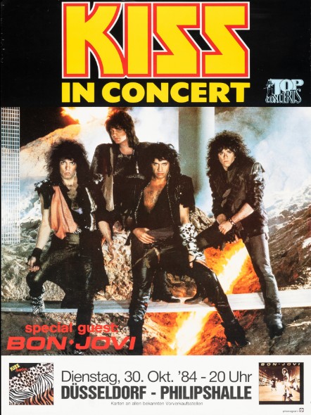Kiss - Dusseldorf Germany October 30 1984 – Live Concert Poster Wall Art Print - 154027 - Image 2