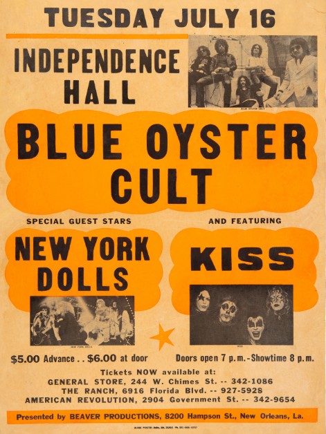 Kiss - Independence Hall Baton Rouge LA July 16 1974 – Live Concert Poster Wall Art Print - 154030 - Image 2