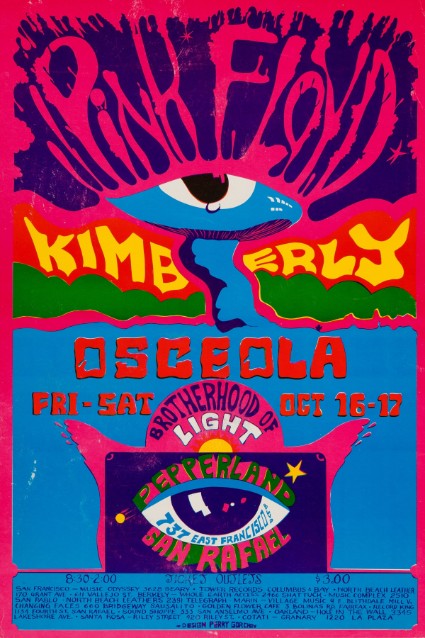 Pink Floyd - Pepperland San Rafael CA October 16 1970 - Live Concert Poster Wall Art Print - 249009 - Image 2