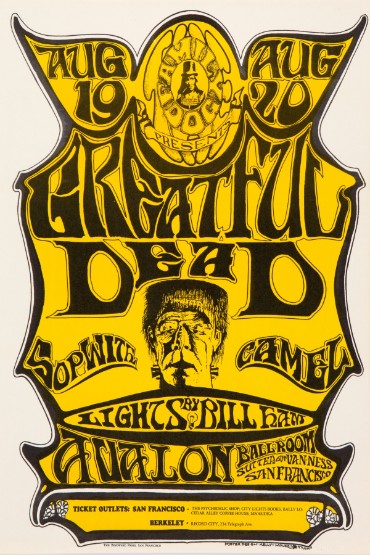 Grateful Dead - Avalon Ballroom SF CA August 19 1966 FD-22 - Live Concert Poster Wall Art Print - 142023 - Image 2