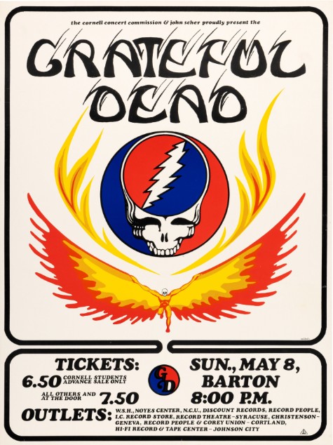 Grateful Dead - Barton Hall Cornell Ithaca NY May 8 1977 – Live Concert Poster Wall Art Print - 142024 - Image 2