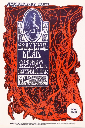 Grateful Dead - Old Cheese Factory SF November 12 1966 - Live Concert Poster Wall Art Print - 142038 - Image 2