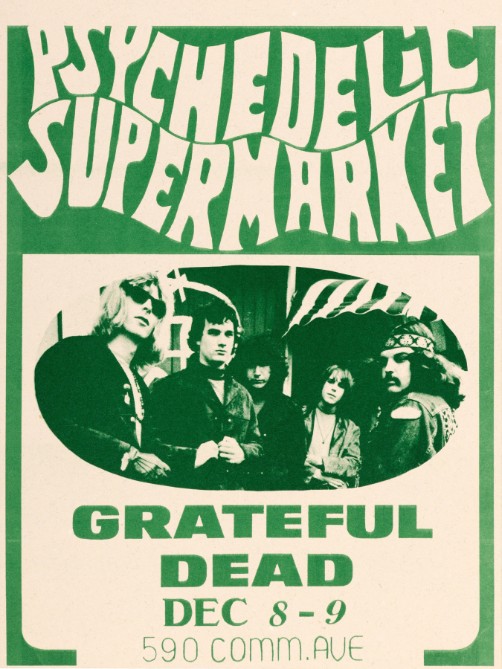Grateful Dead - Psychedelic Supermarket in Boston MA December 8 1967 – Live Concert Poster Wall Art Print - 142045 - Image 2