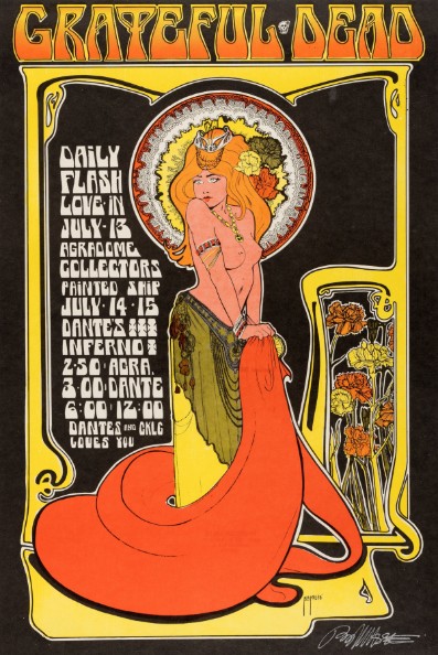 Grateful Dead - Dantes Inferno Vancouver Canada July 14 1967 - Live Concert Poster Wall Art Print - 142052 - Image 2