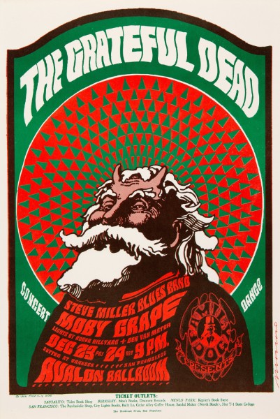 Grateful Dead - Avalon Ballroom SF CA December 23 1966 - FD-40 - Live Concert Poster Wall Art Print - 142053 - Image 2