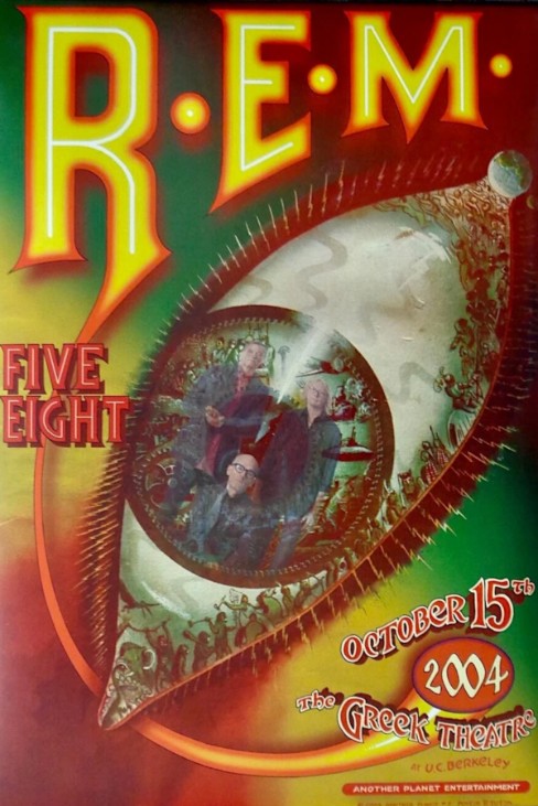 REM - Greek Theater Berkeley CA October 15 2004 – Live Concert Poster Wall Art Print - 262001 - Image 2