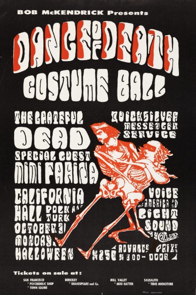 Grateful Dead - California Hall SF CA - Dance of Death October 31 1966 – Live Concert Poster Wall Art Print - 142091 - Image 2
