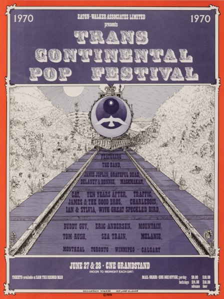 Grateful Dead w Janis Joplin Festival Express Canada June 27 1970 – Live Concert Poster Wall Art Print - 142112 - Image 2