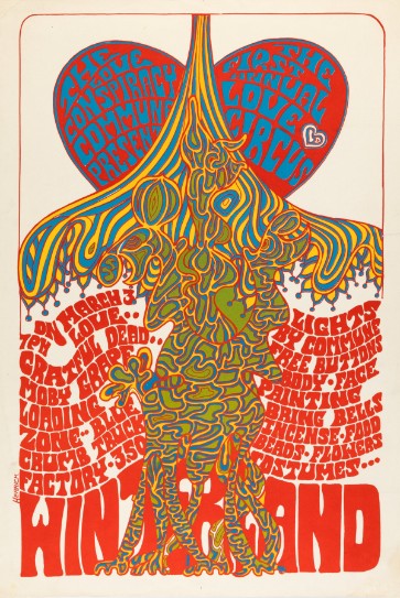 Grateful Dead - Love Circus Winterland SF CA March 3 1967 – Live Concert Poster Wall Art Print - 142115 - Image 2
