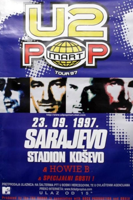 U2 - Stadion Kosovo Sarajevo September 23 1997 – Live Concert Poster Wall Art Print - 236005 - Image 2