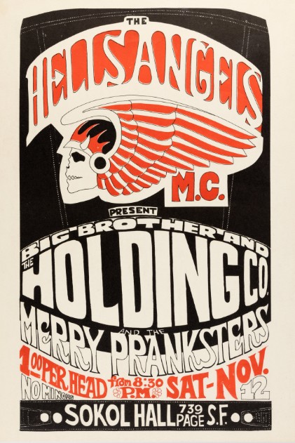 Janis Joplin w Merry Pranksters - Sokol Hall San Francisco CA November 12 1966 – Live Concert Poster Wall Art Print - 265017 - Image 2