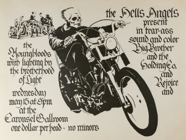 Janis Joplin - Hells Angels Benefit - Carousel Ballroom SF CA May 16 1968 – Live Concert Poster Wall Art Print - 265019 - Image 2