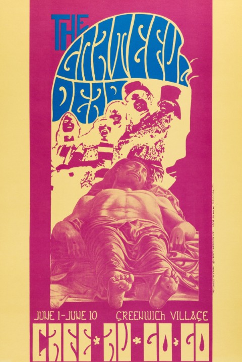 Grateful Dead - Cafe Au-Go-Go NY June 1 1967 – Live Concert Poster Wall Art Print - 142119 - Image 2