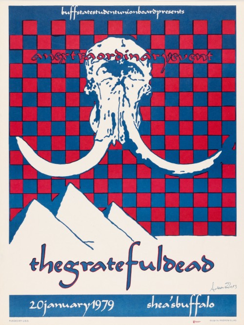 Grateful Dead - Sheas Stadium Buffalo NY January 20 1979 – Live Concert Poster Wall Art Print - 142136 - Image 2