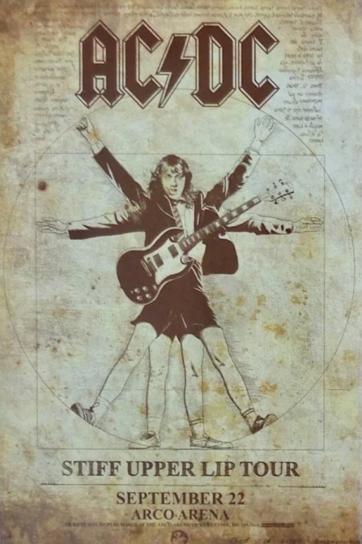 AC/DC - Arco Arena Sacramento CA September 22 2000 – Live Concert Poster Wall Art Print - 104009 - Image 2