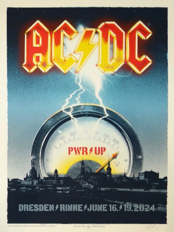 AC/DC - Dresden Germany June 16 2024 – Live Concert Poster Wall Art Print - 104010 - Image 2