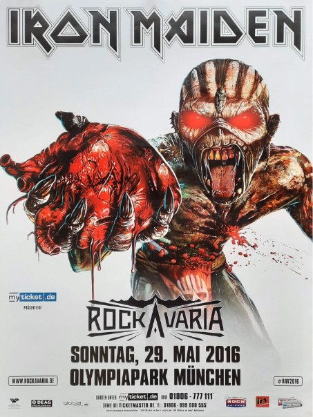 Iron Maiden - Olympiapark Munchen Germany May 29 2015 – Live Concert Poster Wall Art Print - 243010 - Image 2