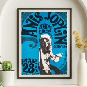 Janis Joplin - Swing Auditorium San Bernardino CA March 28 1969 – Live Concert Poster Wall Art Print - 265013