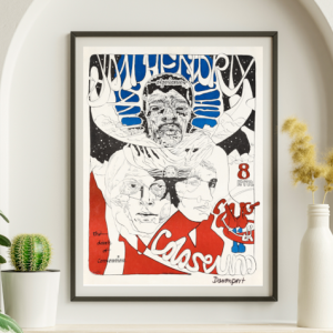 Jimi Hendrix - Davenport IA August 11 1968 - Live Concert Poster Wall Art Print - 256018