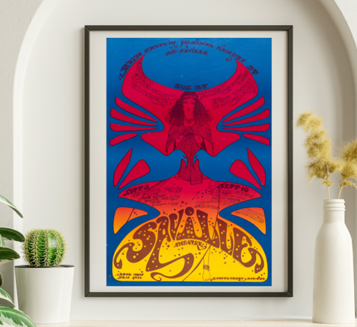 Jimi Hendrix -Saville Theater UK September 10 1967 – Live Concert Poster Wall Art Print - 256027