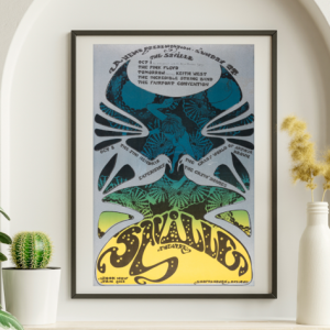 Pink Floyd - Saville Theater UK w Jimi Hendrix October 1 1967 - Live Concert Poster Wall Art Print - 249005