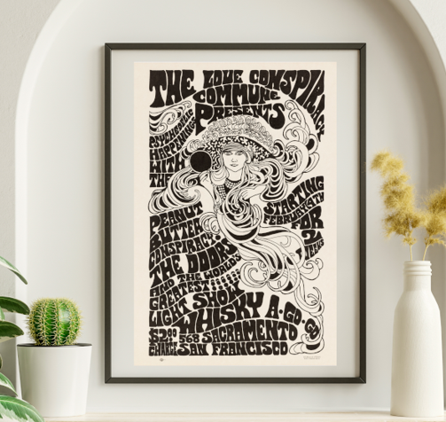 Doors - Whisky a Go Go Los Angeles CA February 4 1967 - Live Concert Poster Wall Art Print - 133014