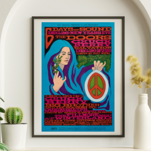 Doors - Winterland SF CA December 26 1967- Live Concert Poster Wall Art Print - 133016