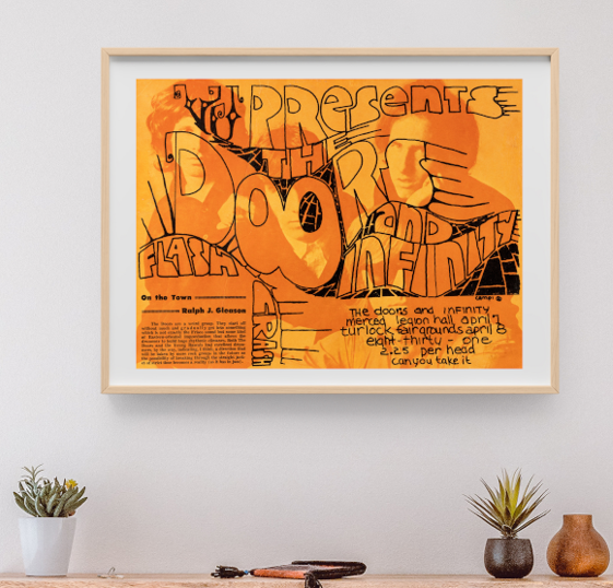 Doors - Legion Merced CA April 7 1967 - Live Concert Poster Wall Art Print - 133031