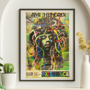 Jimi Hendrix - Stuttgart Germany January 15 1969 Keiser – Live Concert Poster Wall Art Print - 256004