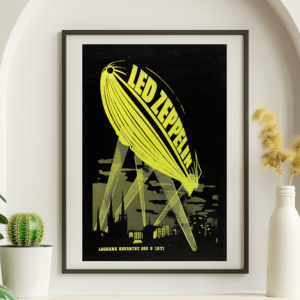 Led Zeppelin - Locarno Ballroom Coventry England December 9 1971 - Live Concert Poster Wall Art Print - 156014