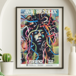 Jimi Hendrix - Stuttgart Germany January 15 1969 Keiser-2 – Live Concert Poster Wall Art Print - 256005