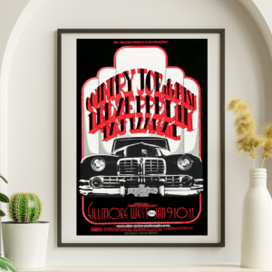 Led Zeppelin - Fillmore West SF CA January 9 1969 BG-155 - Live Concert Poster Wall Art Print - 156023