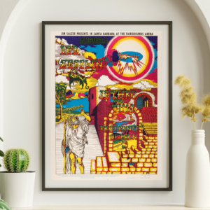 Led Zeppelin - Santa Barbara Fairgrounds CA August 1 1969 - Live Concert Poster Wall Art Print - 156028