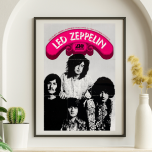 Led Zeppelin Atlantic Promo 1969 - Live Concert Poster Wall Art Print - 156032