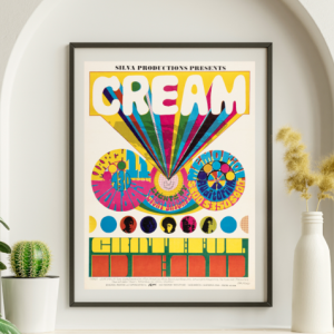 Cream w Grateful Dead Memorial Auditorium March 11 1968 - Live Concert Poster Wall Art Print - 257003