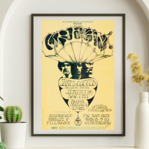 Cream - Fillmore West SF CA March 7 1968 - Live Concert Poster Wall Art Print - 257008