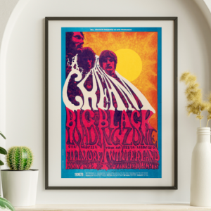 Cream - Fillmore SF CA February 29 1968 BG-109 - Live Concert Poster Wall Art Print - 257009